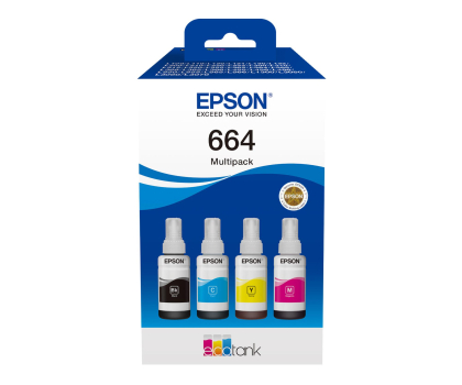 Tusz EPSON Zestaw 4 tuszów CMYK 664 C13T66464A